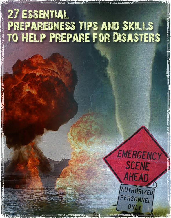 Preparing for Disasters Graphic with various disasters