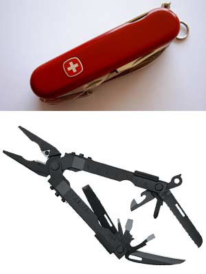 Swiss Army and Gerber Multi Tool