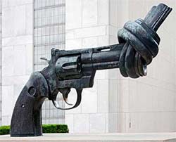 UN Gun Ban Sculpture