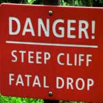 trailhead warning sign