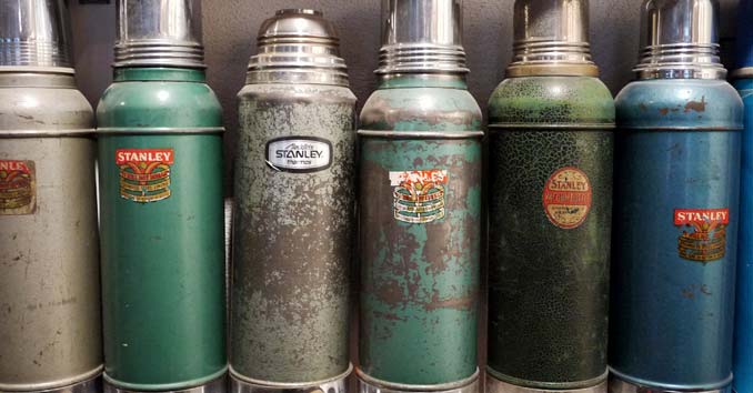 SALE Vintage Aladdin Stanley Vacuum Bottle 1 Quart Rugged American Thermos Bottle