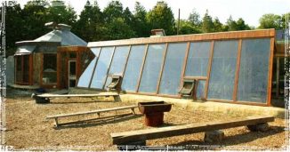Earthship home with Greenhouse