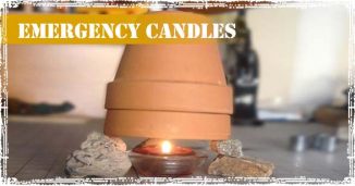Survival Candle used for emergency heating