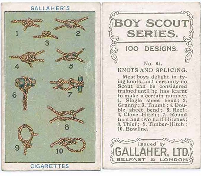 Boy Scout Knot Cards