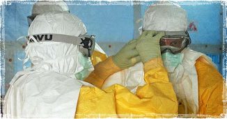 CDC in Bio-containment suits