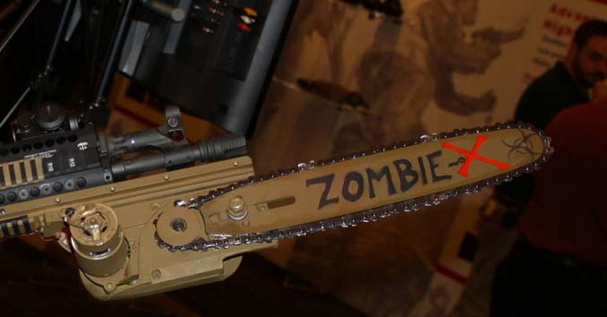 Zombie Rifle with Chainsaw