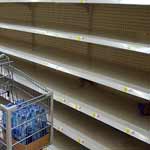 empty food shelves