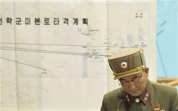 North Korea Nuclear Strike Map