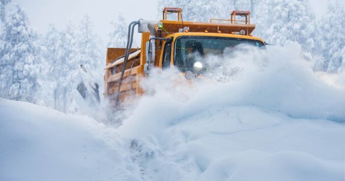 Winter Storm Snow Plow