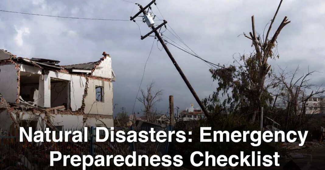 Natural Disasters: Emergency Preparedness Checklist