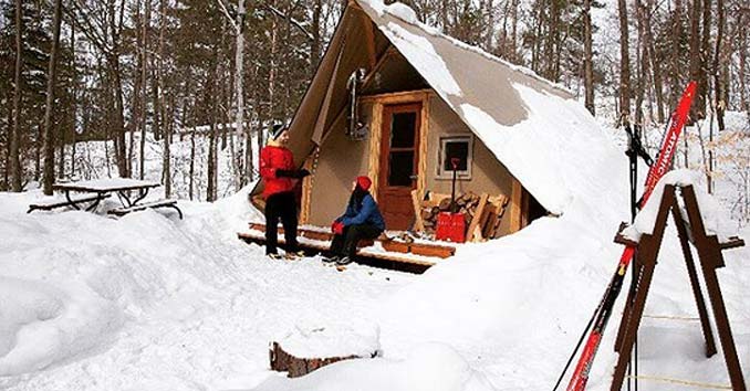 Off-grid Prospector tent