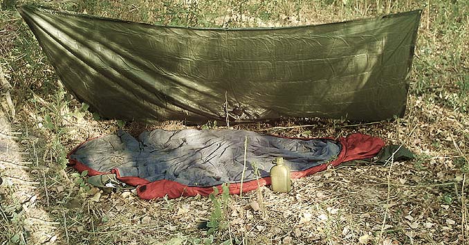 A simple Tarp Shelter