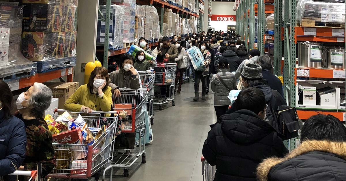 Panic Buying Hitting Costco and Big Box Retailers Run on