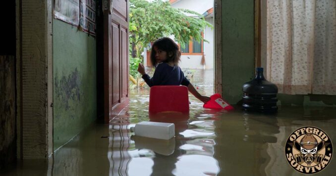 Flooding in a house