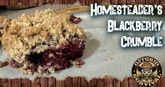 OFFGRID Survival's Homesteader's Blackberry Crumble Dessert