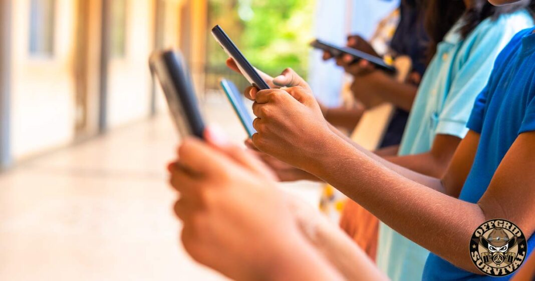 Kids on Phones