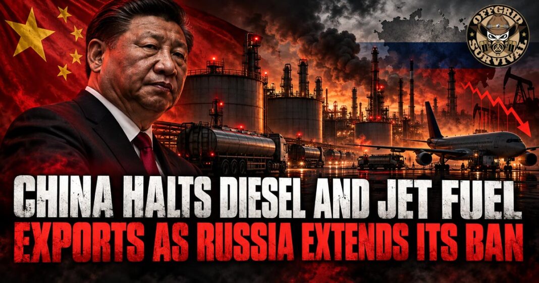 chinabanfuel China Halts Diesel and Jet Fuel Exports