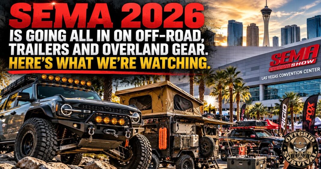 SEMA 2026 Is Going All In on Off-Road, Trailers and Overland Gear.