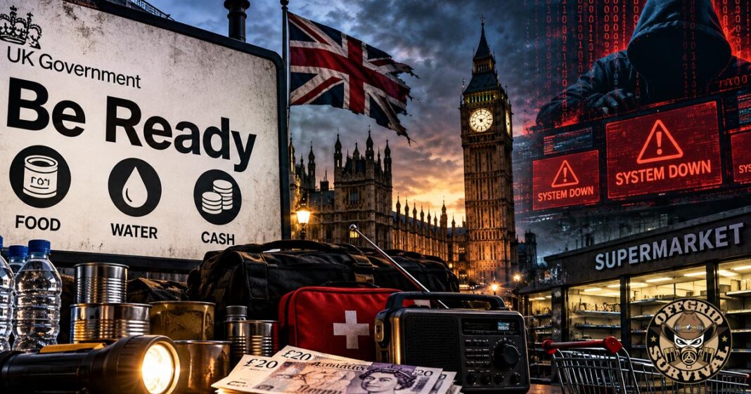 Britain Tells Families to Stock Food, Water and Cash